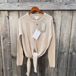 Charli Christa 100% Cashmere Sweater Oatmeal Size Small